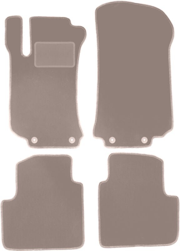 Beige Veloursmatten für: Mercedes R V251 / R251 Minivan (2005-2013)