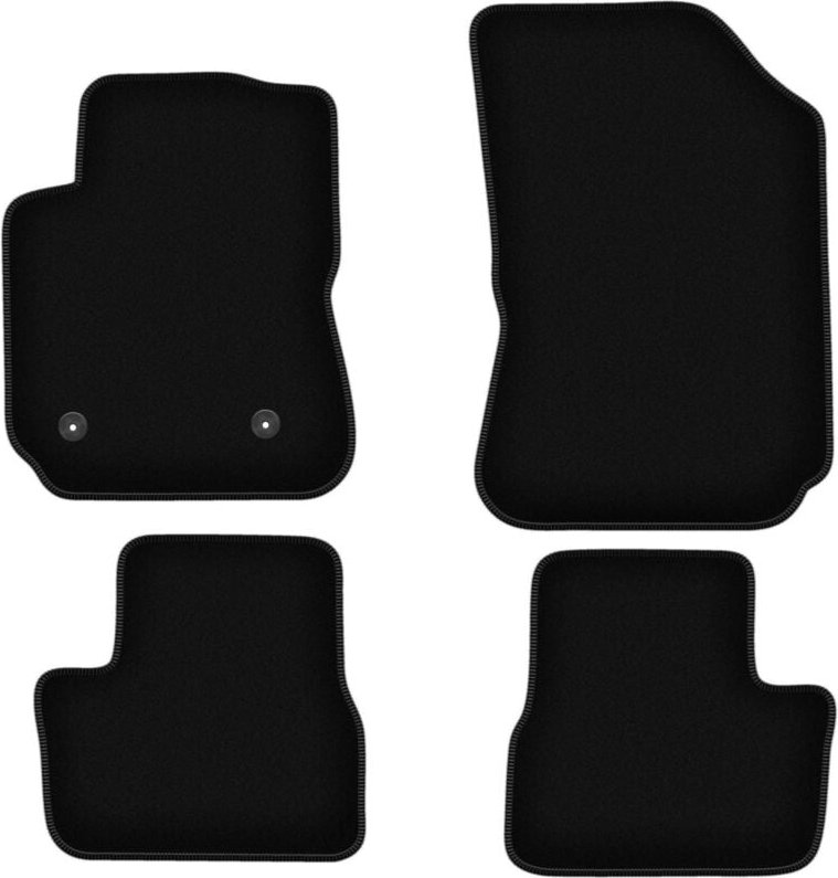 BASIC schwarze Veloursmatten für: Citroen C4 Cactus Crossover (2014-2018)