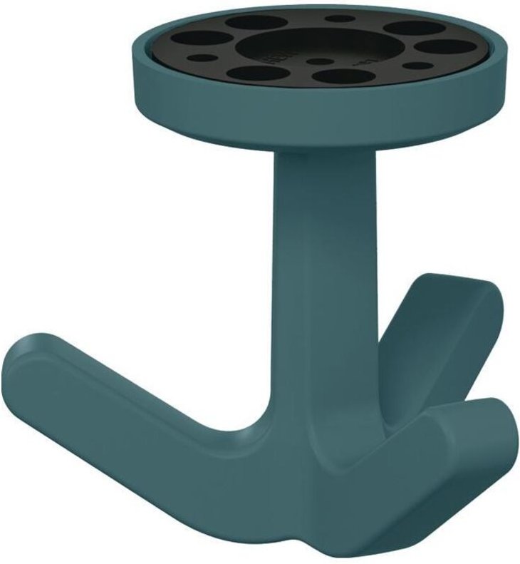 Dreifachhaken Serie 477 matt, elastisch 55 aquablau Höhe 69 mm ø 51 mm