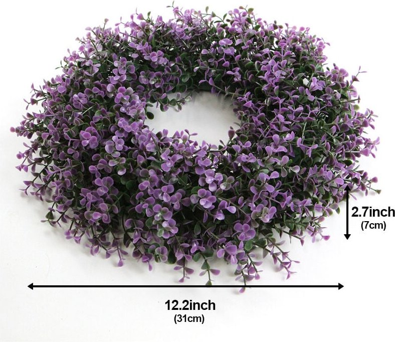 Tonchean - Weihnachts-Simulationsgirlande - 31x31x7cm - Rote Rose