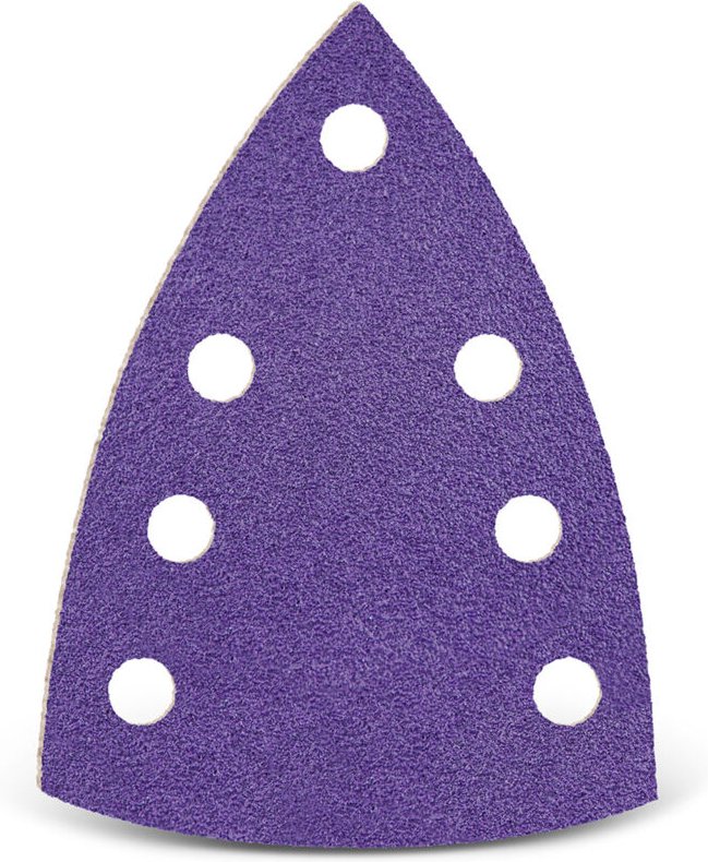 Titanium hd Klett-Schleifblätter, 150 x 100 mm, 7-Loch, f. Deltaschleifer, Keramik-Mix (50 Stk.) K40 - Menzer