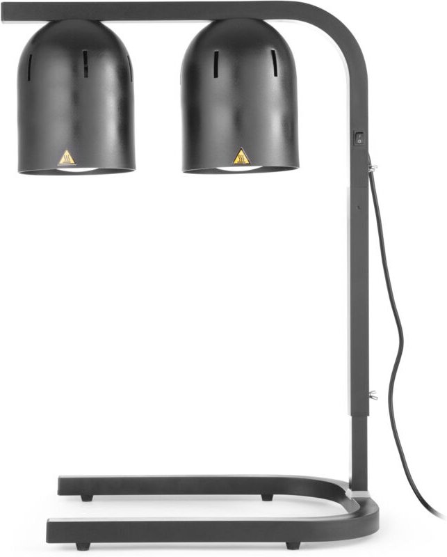 Wärmelampe zum Erhitzen von Pommes frites, schwarz, 500 W - Hendi 273913