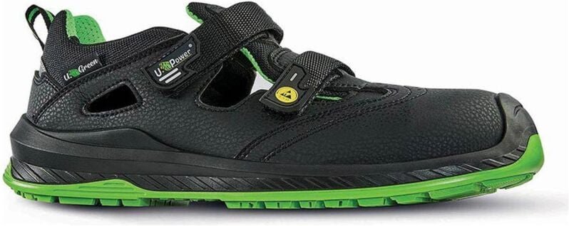 Sicherheitsschuhe niedrig BROOK UK ESD S1P SRC - Schwarz/Grün 42