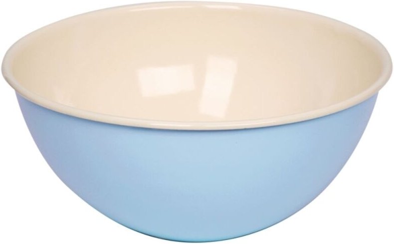 Thumbnail - Unbekannt - Riess Obst- und Salatschüssel Ø30cm 4,5L Pastell Blau Emaille