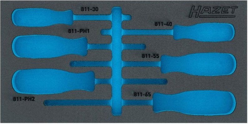Hazet 2-Komponenten Weichschaumeinlage, L x B: 342 mm x 172 mm, für 163-265/6N