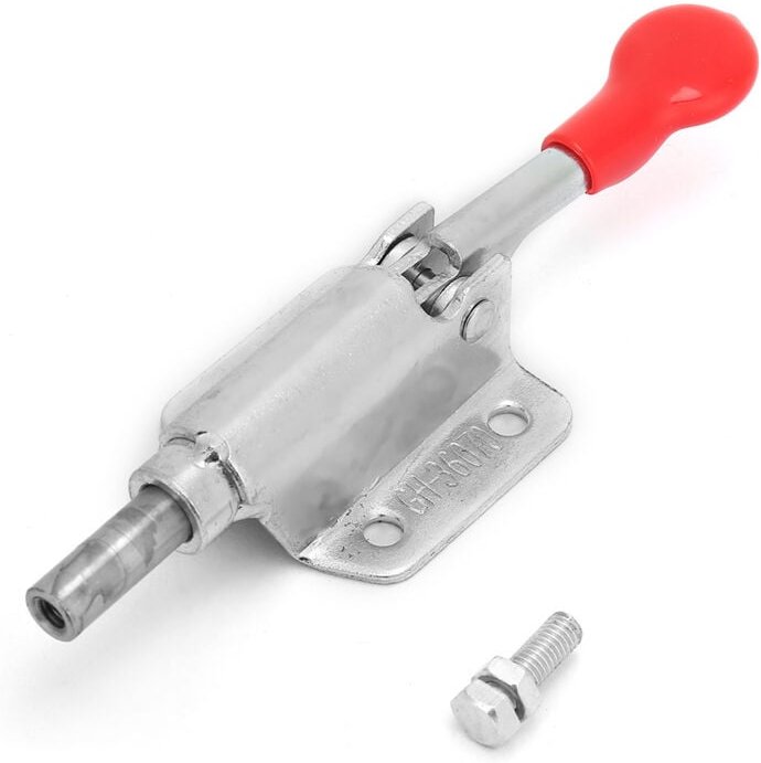 Vertikale Kniehebelklemme, Kniehebelklemme, verzinktes Eisen, Schnellspann-Kniehebelklemme, 10 mm Hub, für Schweiß- und ...