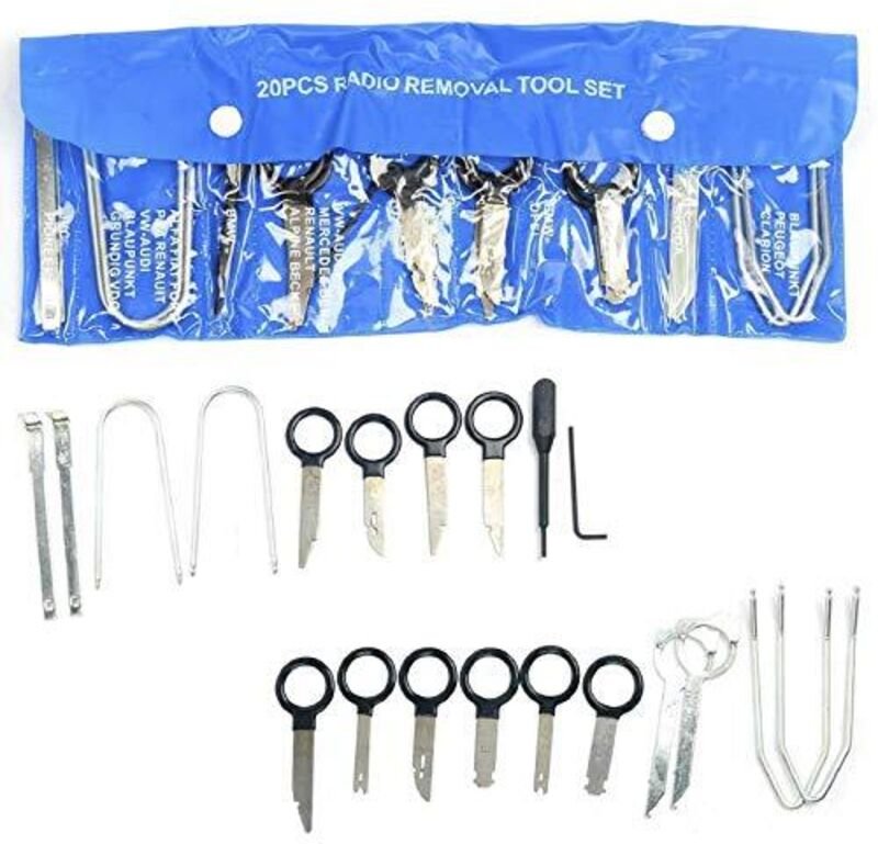 20-teiliges Universal-Autoradio-Entfernungswerkzeug, Autoradio-Entfernungsset für Mercedes-Benz BMW VW Audi