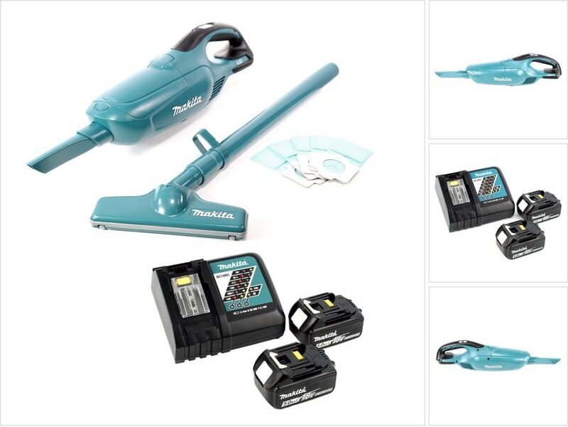 Makita - dcl 182 rt Akku Staubsauger 18 v + 2x Akku 5,0 Ah + Ladegerät