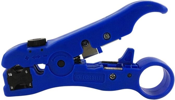 Aougo - 1PCS Netzwerkkabel-Abisolierwerkzeug, Koaxialkabel und Datenkabel