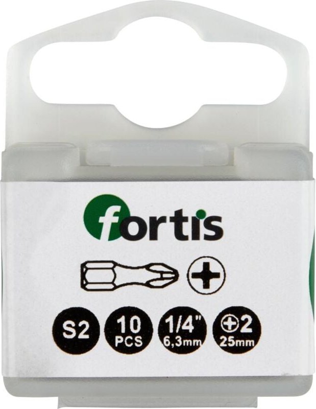 FP - Bit Torsion 1/4' DIN3126 C6,3 PH2x25mm 10er Pack fortis