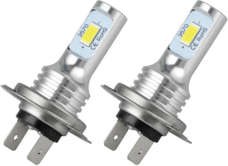 2X H7 LED 6500K Super Weiß 80W 1000LM Nebel Licht Kit Abblendlicht Birnen Kit