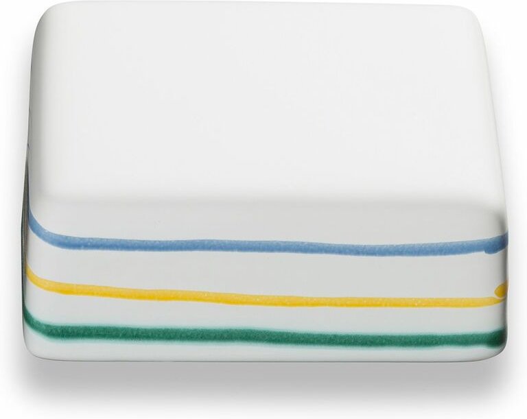 Gmundner Keramik - Buntgeflammt, Oberteil Butterdose