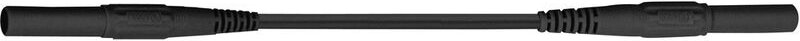 XMF-419 Sicherheits-Messleitung Lamellenstecker 4 mm Lamellenstecker 4 mm 1.00 m Schwarz 1 s - Stäubli