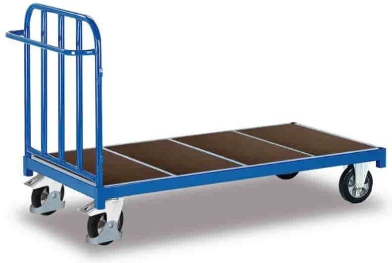 VARIOfit Stirnwandwagen mit senkrechten Streben Elastikbereifung 1200kg Tragkraft 1645x880mm