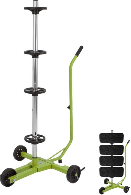 Felgenbaumwagen fahrbar 60x83x119 cm Traglast 100 kg Felgenbaum Reifenständer Reifenwagen Felgenständer