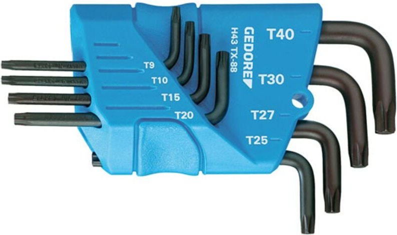 Gedore - Winkelschraubendreher-Satz im Halter 8-tlg. tx T10-T45