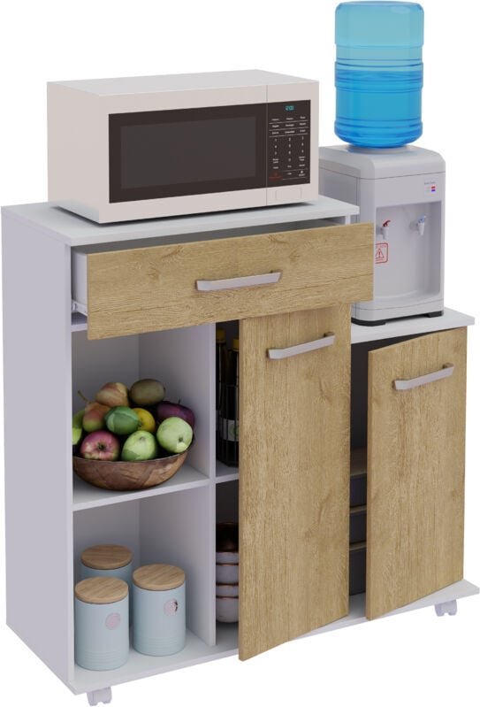 VCM - Küchenwagen Servierwagen Rollen Bakila