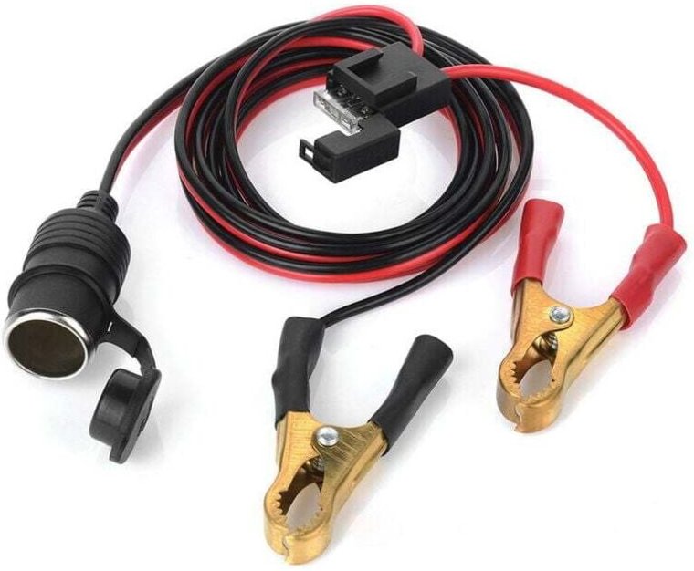 12V 24V weibliche Auto-Zigarettenanzünder-Buchse an Batterie-Krokodilklemmen-Anschluss 2FT Autobatterie-Clip-on-Verlänge...