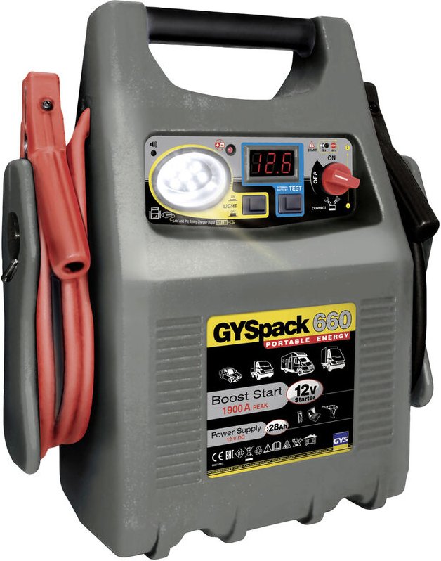 GYS Schnellstartsystem Gyspack 660 027862 Starthilfestrom (12 V)=640 A Arbeitsleuchte, Spannungswan
