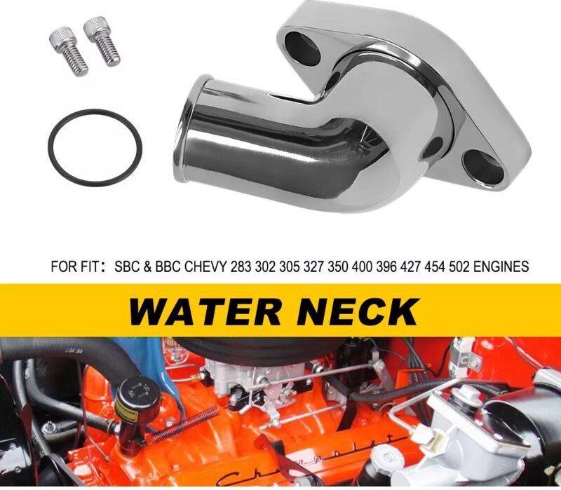 Linghhang - 45° drehbares wasserhals-thermostatgehäuse für sbc bbc chevy 327 350 396 454 502