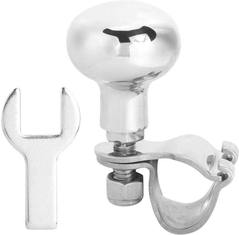 Thumbnail - Ymyny - Suicide Spinner Lenkrad, Lenkradknopf aus Edelstahl 316, Hilfs-Booster-Ball, universell für Bootsyachten mumu