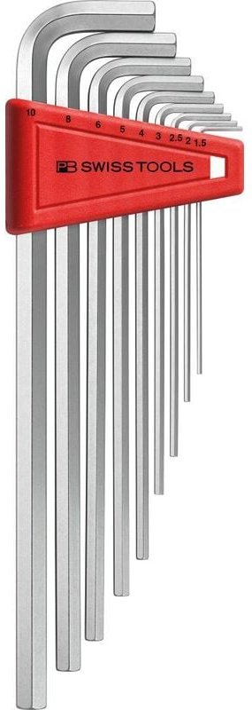 Thumbnail - Pb Swiss Tools - Winkelschraubendreher- Satz im Kunststoffhalter 9-teilig 1,5-10mm lang pb Swiss