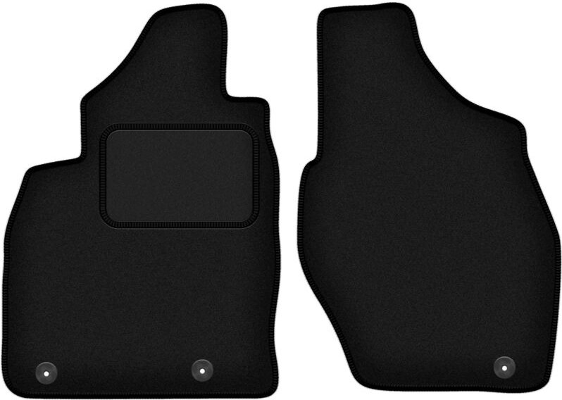 Schwarze Vordermatten für: Mitsubishi Pajero Pinin SUV (1999-2006)