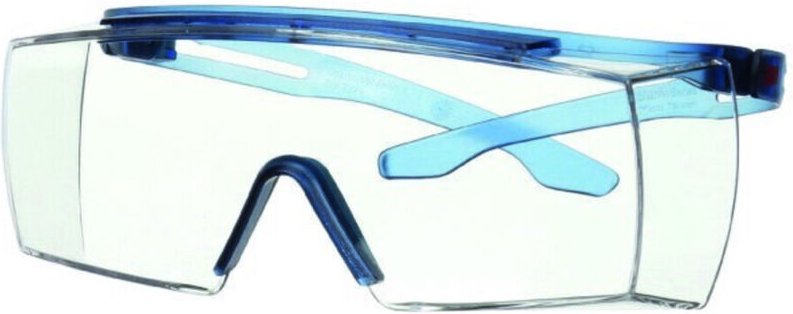 3M - securefit berbriller SecureFit 3700, blauer Bügel, klare Scheibe