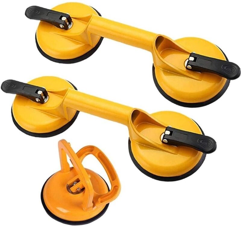 3er-Pack Vakuum-Saugnäpfe / Saugnäpfe für Fliesen, Glas, Holz und mehr für Gegenstände mit glatter Oberfläche - RWBusine...