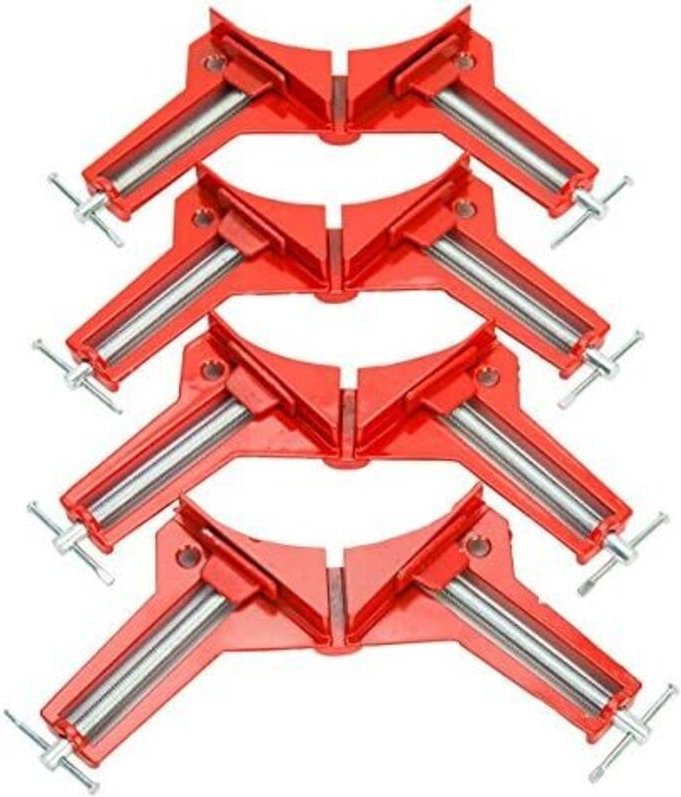 Stück 90-Grad-Winkelklemme, Holzbearbeitungs-DIY-Handwerkzeuge HSM Eckklemmen 75 mm