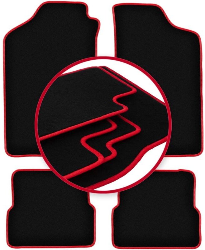 CARLUX-RED Autofußmatten für: Volkswagen Golf II Fließheck (1983-1992)