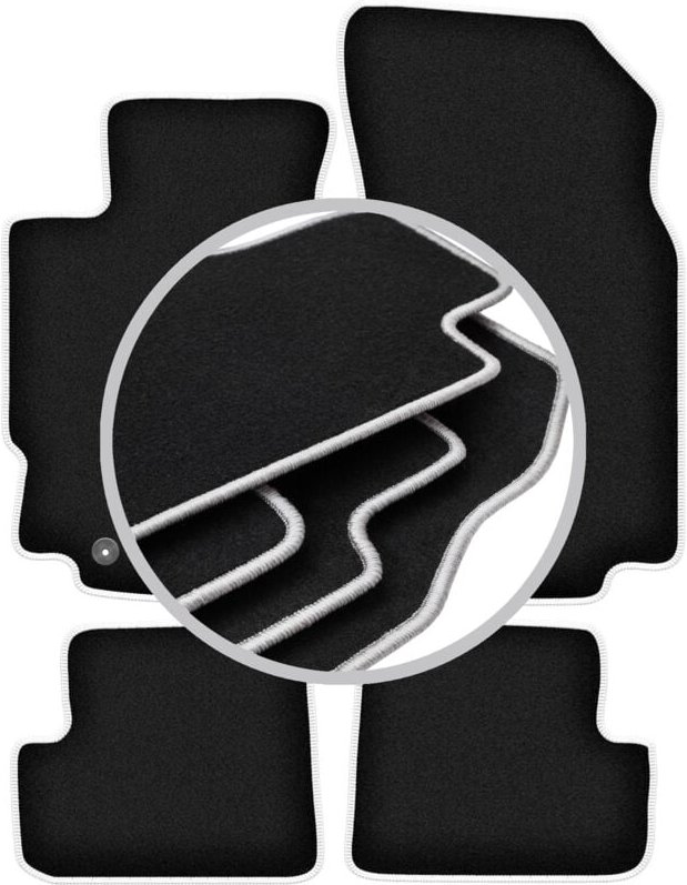 CARLUX-SILVER Autofußmatten für: Peugeot 406 Coupé (1995-2004)