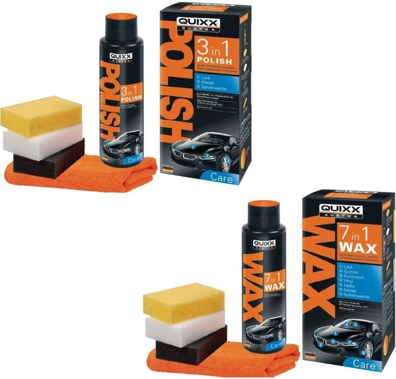 Quixx Bundle Polish 3in1 500ml + 7in1 Wax