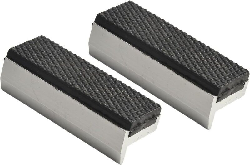 2 Stück Schraubstock-Schutzbacken, Aluminium-Ersatzbacken mit Magneten, extra weiche Backenzubehör, 125 mm, Aluminiumleg...