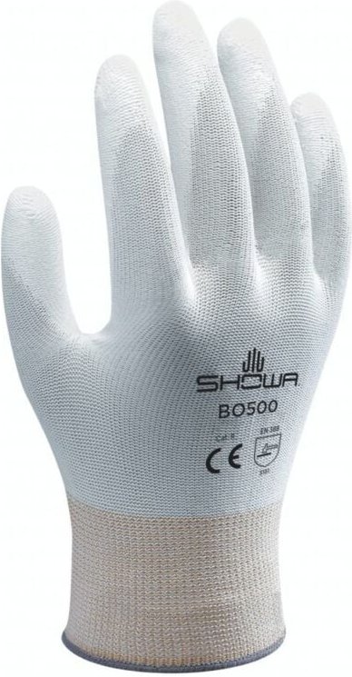 Showa BO500W Nahtloser Arbeitshandschuh Nylon Polyurethan allgemeine Zwecke 9/XL