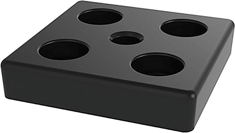 Fußplatte verschraubbar M10 passend zu Item System Aluprofil 80x80mm, Zinkdruckguss schwarz pulverbeschichtet - Fath