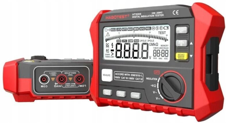 Durchgangsprüfgerät Isolationswiderstandsmessgerät Handgerät Multimeter Ac Dc Lcd