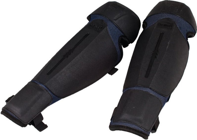 Schwarze Knieschoner für Freischneiderschutz