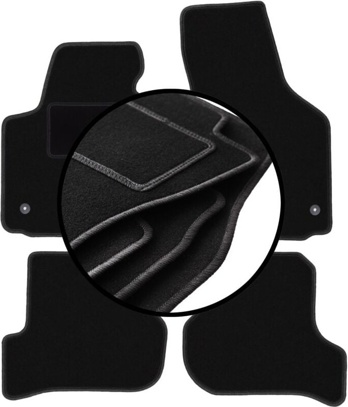 Veloursmatten-Satz für: Seat Leon II Schrägheck (2005-2012)