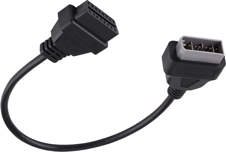 Sjlerst - Adapter Verlängerungskabel, OBD2 14 Pin auf 16 Pin für Nissan obd-ii Adapter Diagnosestecker Verlängerungskabe...