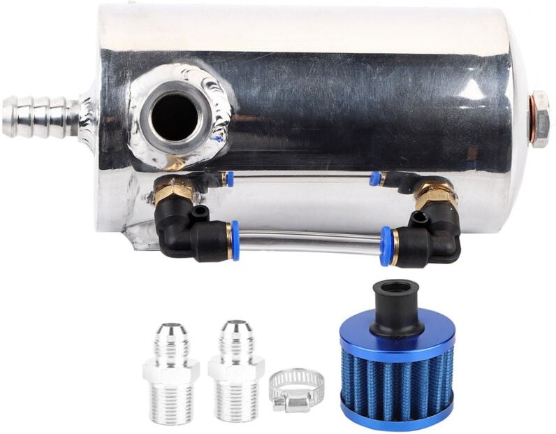 Ej.life - 0,5 l Universal-Entlüftungstank aus Aluminiumlegierung mit Luftfilter