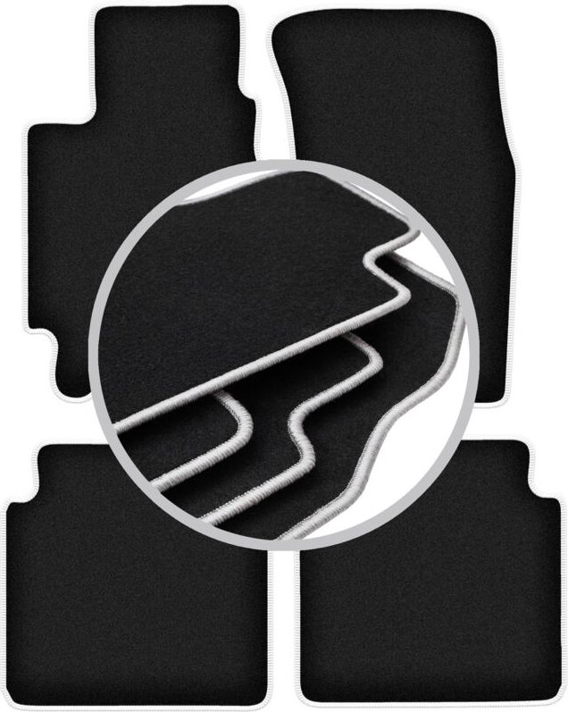 CARLUX-SILVER Autofußmatten für: Subaru Outback II Kombi, Limousine (1999-2004)