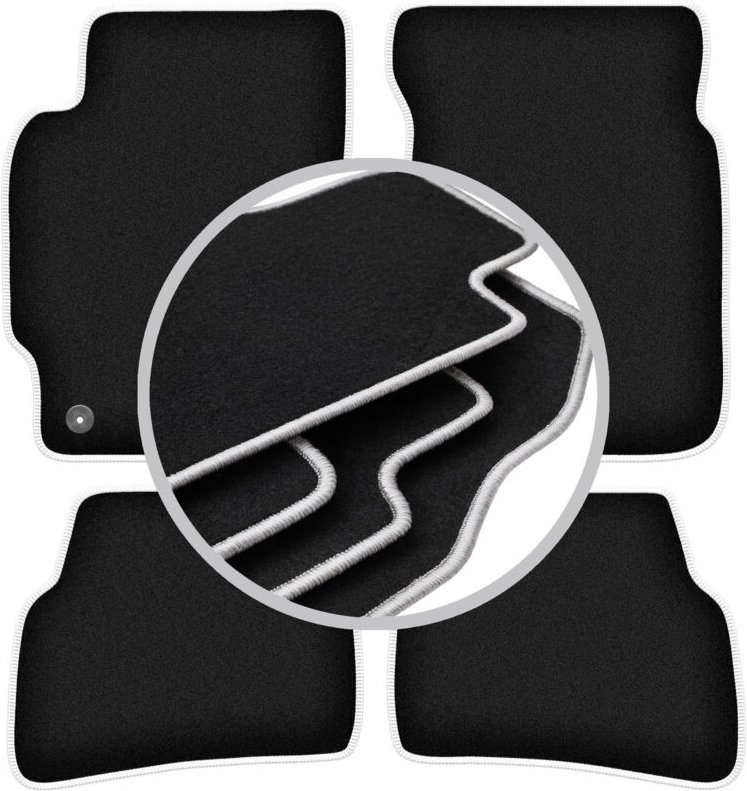 CARLUX-SILVER Autofußmatten für: Mazda 626 V GF Kombi, Liftback, Limousine (1997-2002)