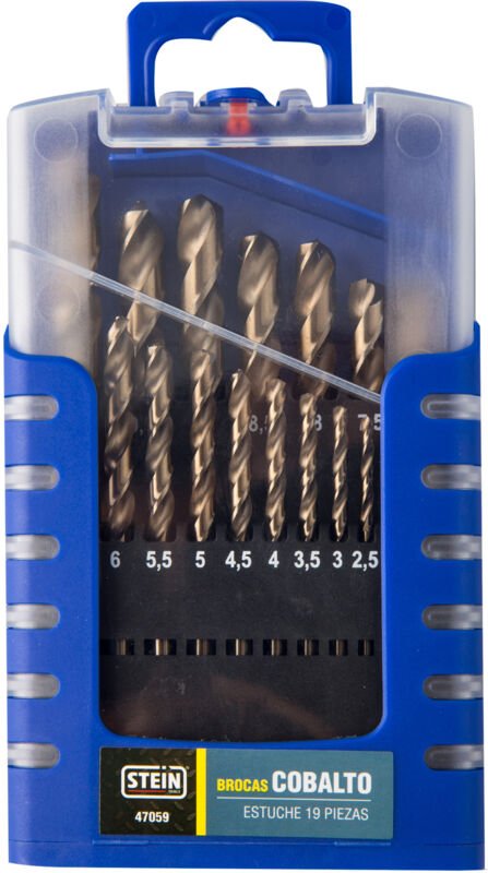 Stein Kobaltbohrer-Set 1 bis 10 mm DIN 338 19-teilig