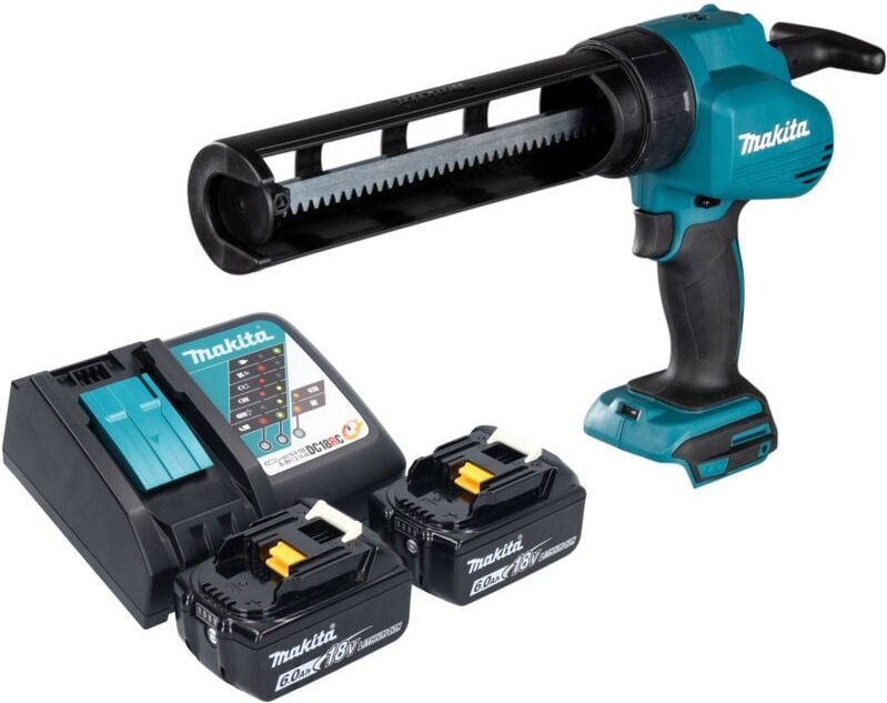 Dcg 180 rg Akku Kartuschenpistole 18 v + 2x Akku 6,0 Ah + Ladegerät - Makita