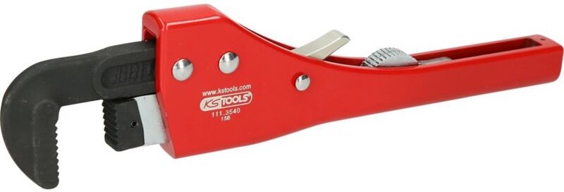 Einhand-Ratschen-Rohrzange mit verstellbarem Kopf