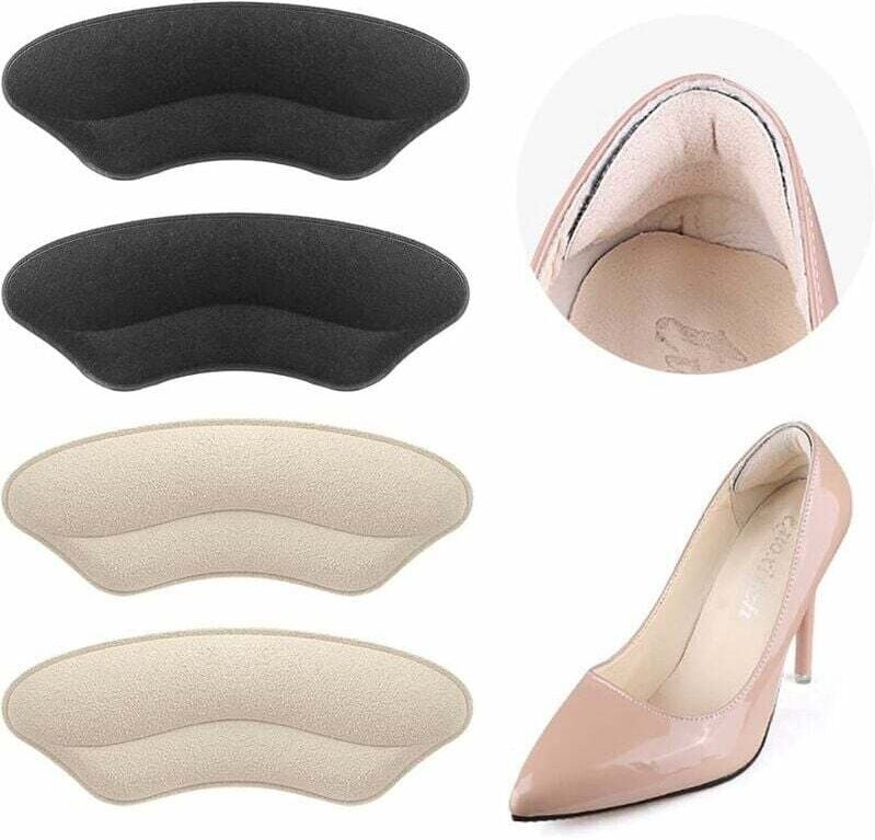 Linghhang - Paar Fersenpolster, Schuhabsatz-Einlegesohlen, dicke Fersenpolster, schützen vor Reiben und Verrutschen