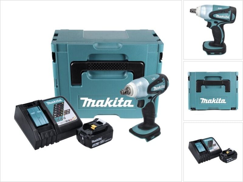 Thumbnail - Dtw 251 RF1J Akku Schlagschrauber 18 v 230 Nm 1/2' + 1x Akku 3,0 Ah + Ladegerät + Makpac - Makita