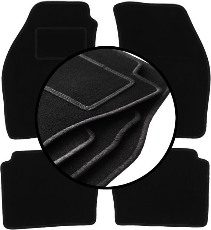 Komplettset Veloursmatten für: Suzuki Baleno I Fließheck, Limousine, Kombi (1995-2007)