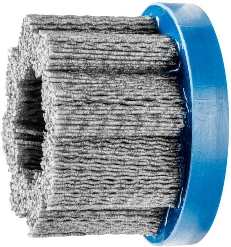 Pferd - composite flex Tellerbürste dbu ø 76x22,2 mm Bohrung SiC-Filament-Ø 1,10mm Korn 120 stationär